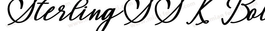 SterlingSSK BoldItalic字体转换